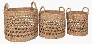 Set di 3 cestini in fibra naturale Balok