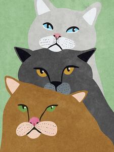 Illustrazione Cat Trio, Raissa Oltmanns