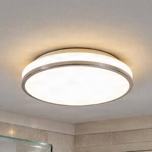 Plafoniera Lyss Lindby, Bianco / Opale, Bagno, Vetro, Moderno, Plafoniera