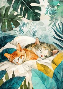 Illustrazione Cats life 14, Justyna Jaszke