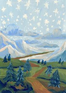 Illustrazione Snowing stars, Eleanor Baker