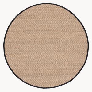 Tappeto rotondo in erba marina a pelo corto Natural Fibers