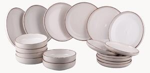 Servizio di piatti dipinto a mano Baita Modern, 6 persone, set da 18