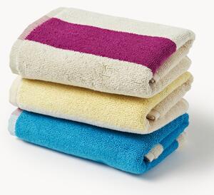 Set di 3 asciugamani reversibili pettinati Combed