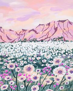 Illustrazione Pink Desert, Sarah Gesek