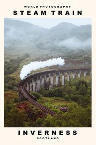 Fotografia Steam Train Inverness Scotland, (30 x 40 cm)