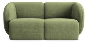 Divano verde con rivestimento in ciniglia 174 cm Lani – Makamii