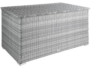 Tectake 404248 baule oslo 145 x 82,5 x 79,5 cm - grigio chiaro