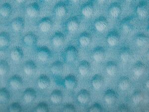 Coperta Plaid Azzurro 150 x 200 con nappe Texture Popcorn Morbido Copriletto Beliani