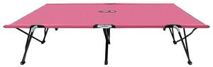 Lettino Prendisole Pieghevole Due Persone Rosa in Acciaio
