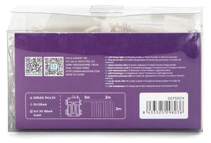 Aigostar - Catena LED esterna 200 LED/8 funzioni 3xAA 5x2m IP44 multicolor
