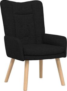 Poltrona Nero 63 x 67 x 94 cm Tessuto e compensato