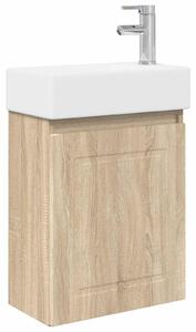 Mobile bagno con rubinetto Rovere Sonoma 45,5 x 22,5 x 84 cm