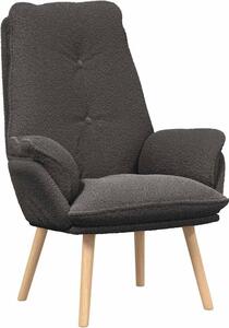 Poltrona Grigio scuro 69 x 74 x 93 cm Tessuto Sherpa