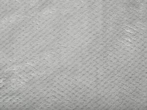 Coperta grigio chiaro copriletto 150 x 200 con pon pon morbido copriletto Beliani