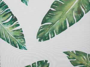 Set di 2 cuscini decorativi motivo foglia verde 45 x 45 cm accessori decorativi con stampa motivo tropicale Beliani