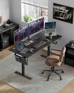 SONGMICS Scrivania regolabile in altezza elettrica 160cm 4 altezze nero