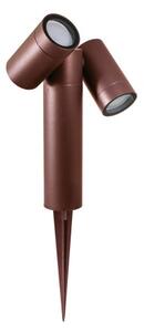 Gea Luce GES2223 lampione moderno da giardino marrone con picchetto