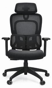 Sedia da ufficio ergonomica con poggiatesta e braccioli regolabili