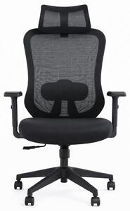 Sedia da ufficio ergonomica con poggiatesta e braccioli regolabili