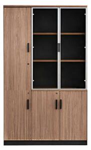 Armadio da ufficio moderno in legno per documenti, design, marrone, mobili da ufficio