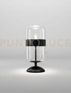 Futura lampada da tavolo m cristallo nero montatura nero opaco 1 lu