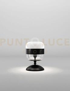 Futura lampada da tavolo p bianco nero montatura nero opaco 1 luce 