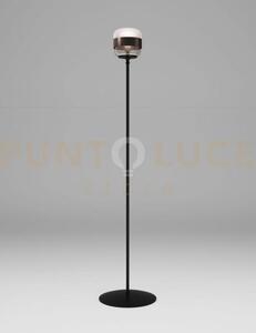 Futura lampada da terra p fume' marrone montatura nero opaco 1 luce