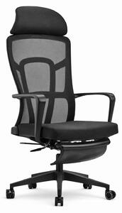 Sedia da ufficio ergonomica con schienale a rete e poggiatesta regolabile