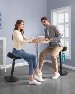 SONGMICS Sgabello inclinabile a 360°, ampia base, antiscivolo, nero