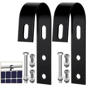 Ganci di montaggio in acciaio inossidabile 304, 2 pezzi, colore nero
