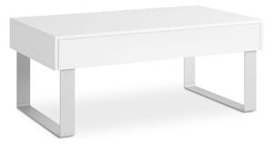 Tavolino PAVO 45x110 cm bianco lucido