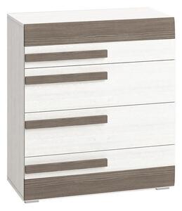 Armadietto SARPA 96x86 cm bianco/marrone