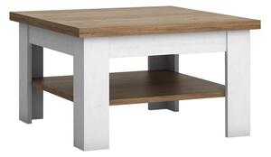 Tavolino LEMAS 53x70 cm marrone/bianco