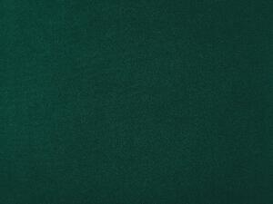 Panca portaoggetti Rivestimento in velluto di poliestere verde scuro Gambe in ferro dorato Poggiapiedi per soggiorno dal design glam Beliani