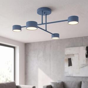 Lampadario a soffitto HALO 4xGX53/10W/230V blu