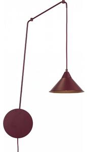 Lampadario a cavo ABRAMO 1xE27/15W/230V rosso