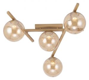 Plafoniera SMART 4xE14/10W/230V beige/fumé beige