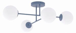 Lampadario a soffitto ROMA 4xE14/10W/230V blu