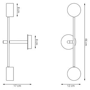 Lampada da parete NATSU 2xGX53/10W/230V beige