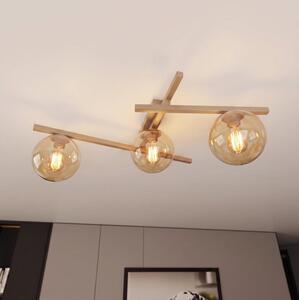 Plafoniera SMART 3xE14/10W/230V beige/beige fumé