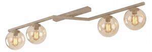 Plafoniera NATON 4xE14/10W/230V beige/beige fumé