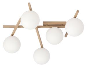 Plafoniera SMART 5xE14/10W/230V beige/bianco