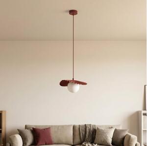Lampada a sospensione con cavo FLORA 1xG9/8W/230V rossa