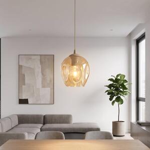 Lampadario sospeso con cavo ISTAR 1xE27/15W/230V beige/fumé