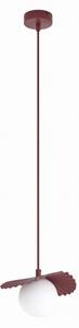 Lampada a sospensione con cavo FLORA 1xG9/8W/230V rossa