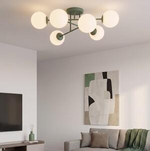 Lampadario a plafone ROMA 6xE14/10W/230V verde