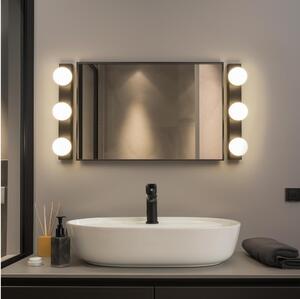 BRILAGI - SET 2x LED applique da parete per bagno HOLLYWOOD 3xLED/3W/230V 39 cm IP44 nera