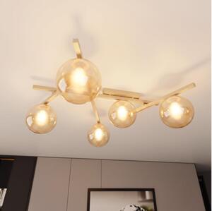 Plafoniera SMART 5xE14/10W/230V beige/beige fumé