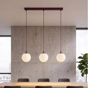 Lampadario a sospensione con cavo COSMO 3xE14/10W/230V rosso/bianco